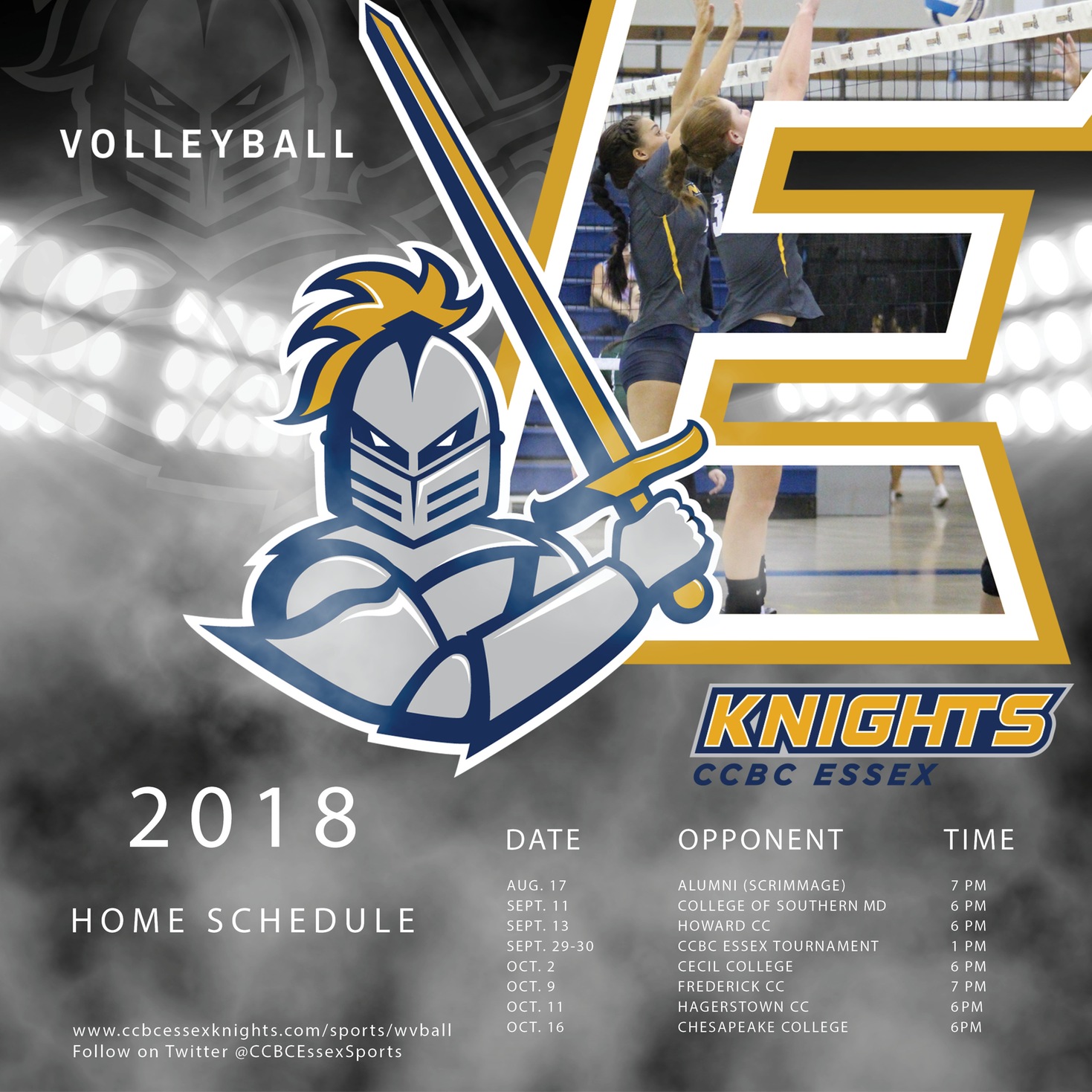 Volleyball: Knights Release 2018 Slate